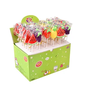 Poppy Deer Candy Lollipops Christmas Style Cartoon Children's Snack Gift Box Hard Coated Bulk Bag for Internet Celebrity Stalls