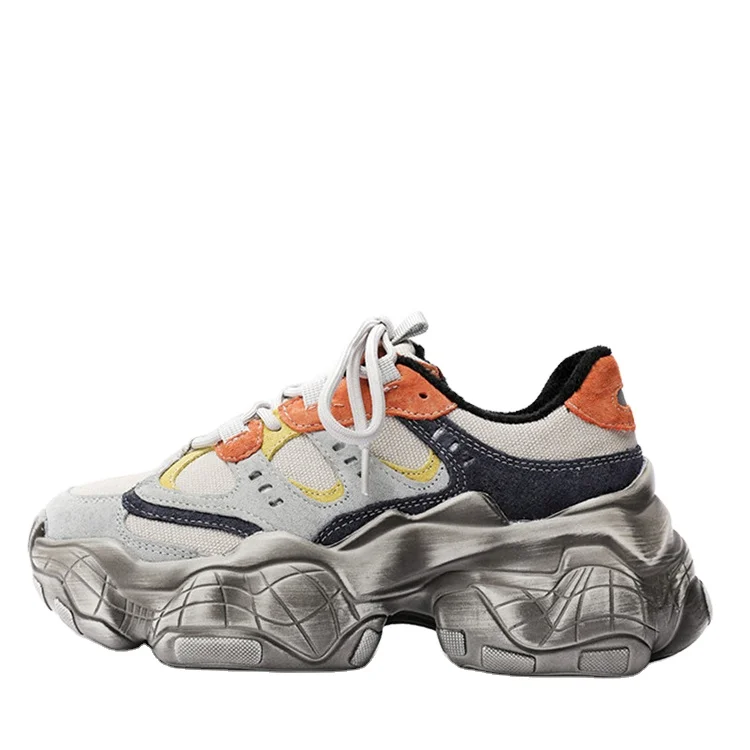 Zapatos de moda Ayuda media Todos los zapatos de pareja casuales de suela  gruesa Aumento de los zapatos de papá Zapatos grandes para hombres comprar  a buen precio — entrega gratuita, reseñas