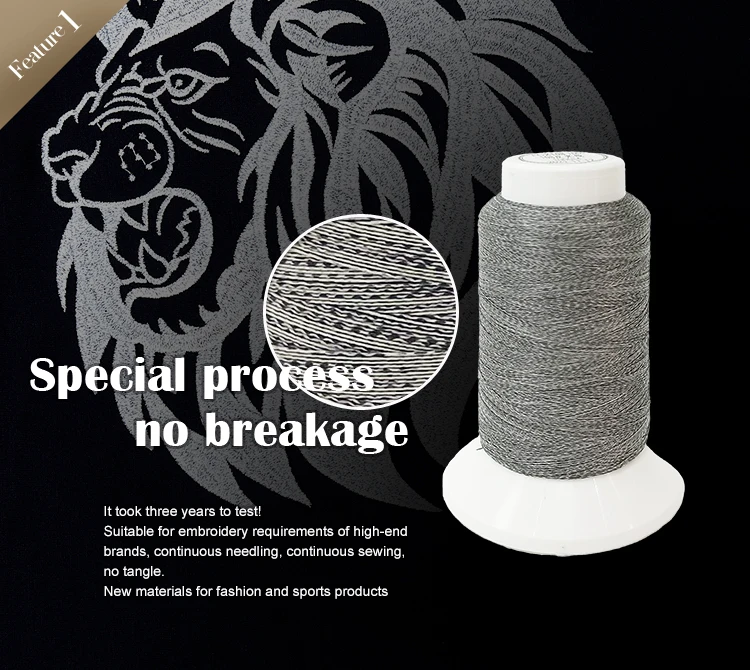 Manufacturer Wholesale Superfine Reflective Embroidery Thread High