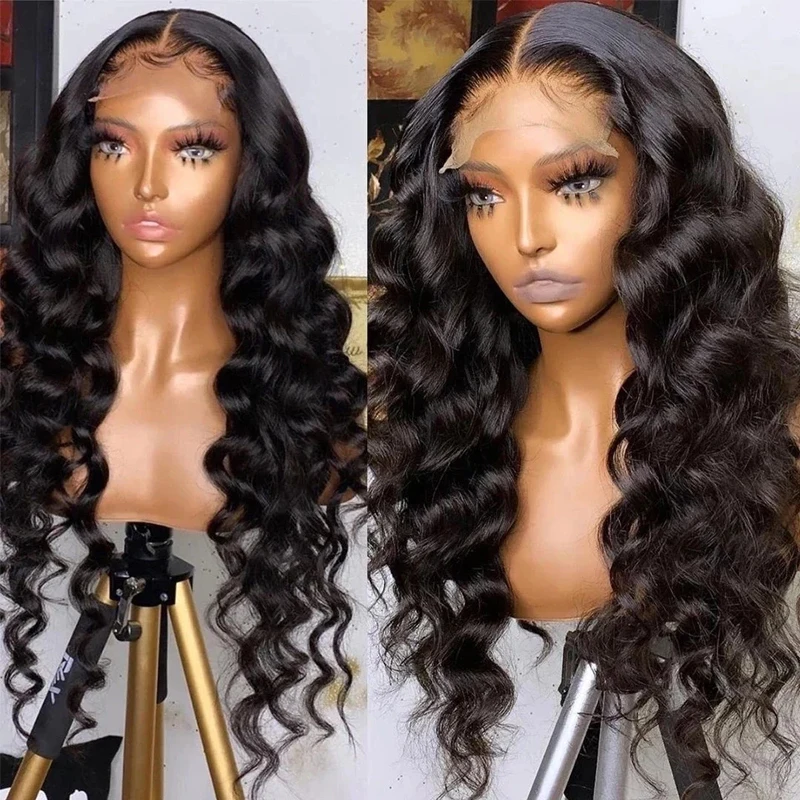 ISEE Factory Best Selling Vendors Aliexpress Custom Made Good Quality Pubic  Peruvian Loose Wave Lace Frontal Wig Human Hair