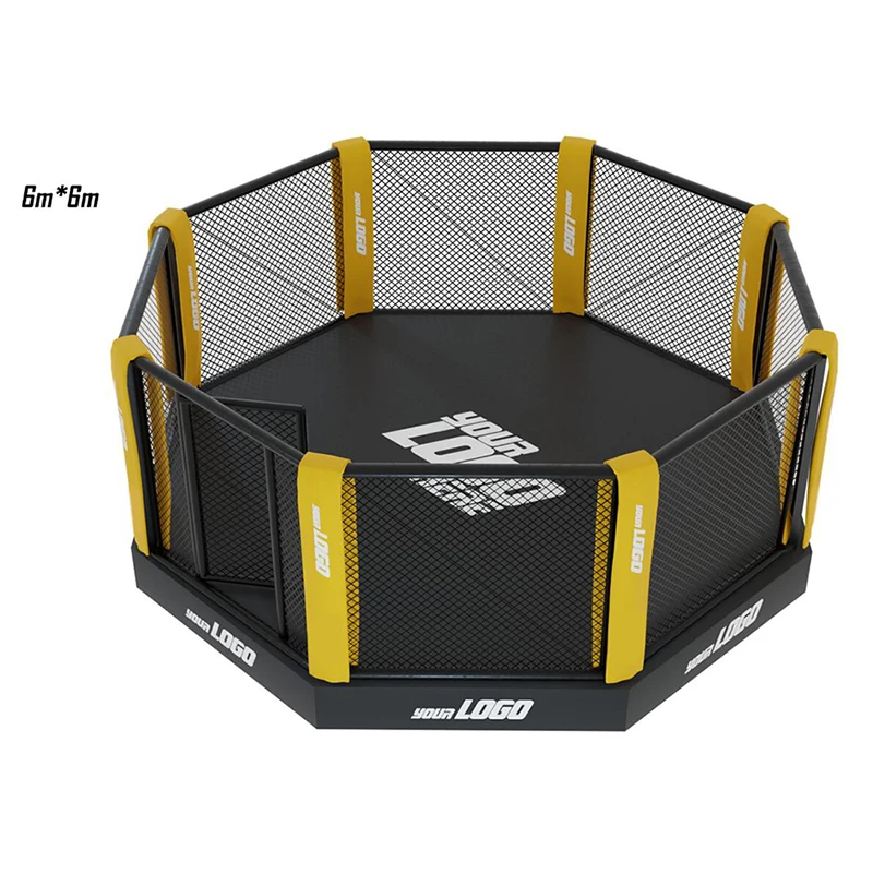 ボクシングリングチャンピオンシップ六角形mmaケージカバーカスタムufc