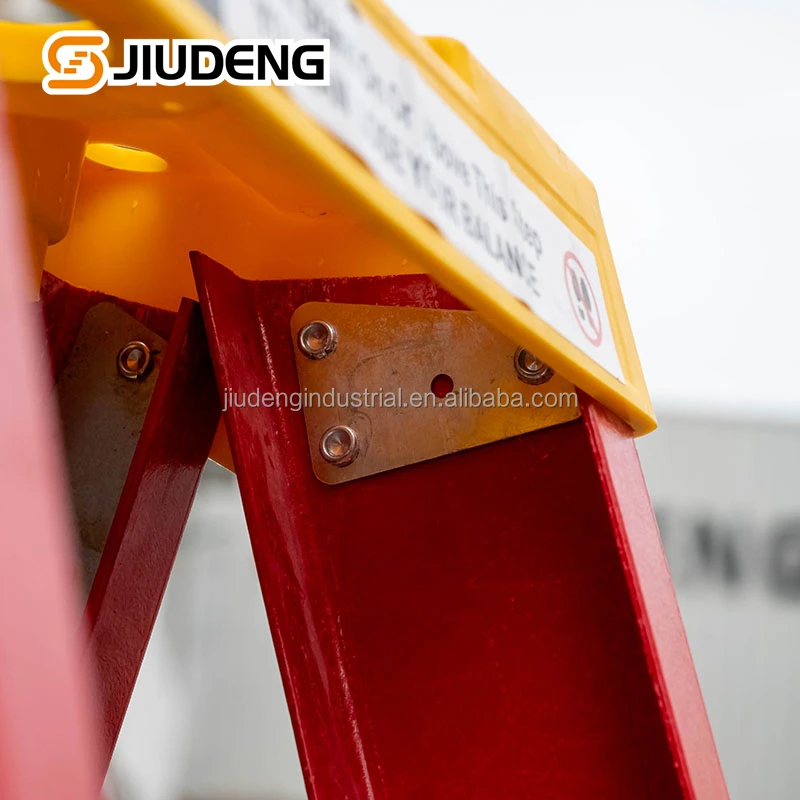 Two Side Climb a Type Foldable Power Insulated Fiberglass Step Ladder