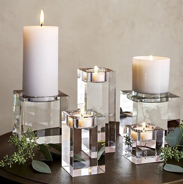 Honor of Crystal Votive Modern Candle Holder Acrylic Candle Holders Lanterns and Candle Jars