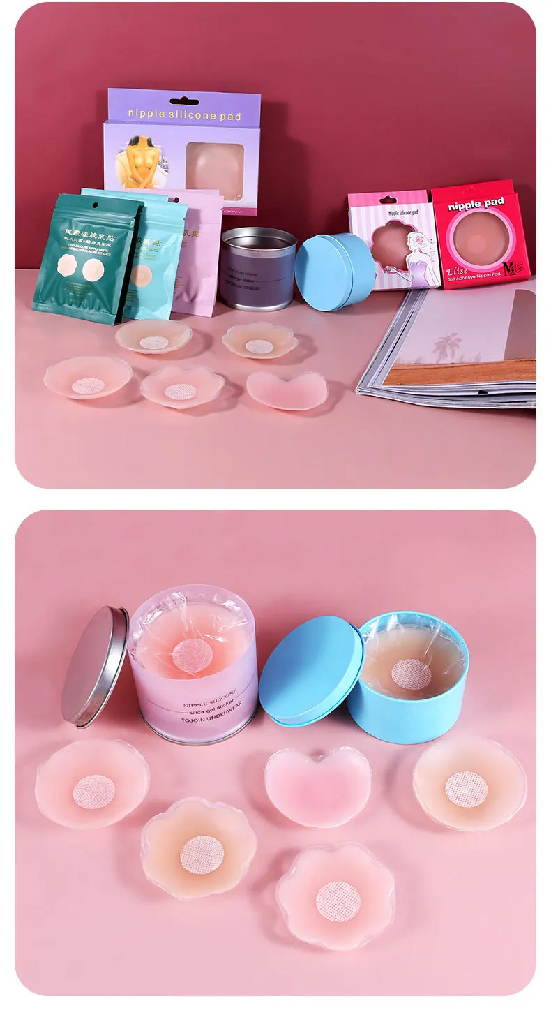 ZOYIAME Silicone Breast Chest Stickers Invisible Wedding Intimates Accessories Women Waterproof Anti-Bump Silicone Nipple Cover