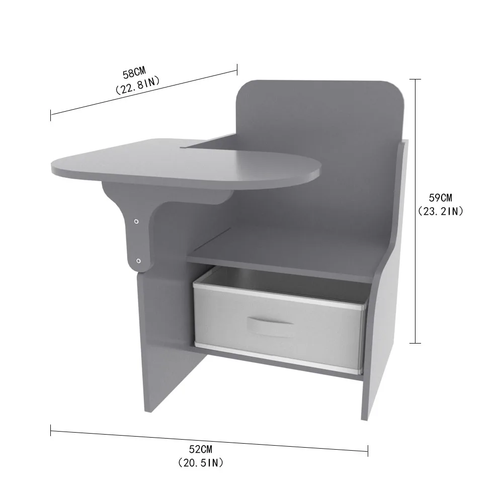 Modern Children Drawing Learning Furniture Set Storage Drawer Wooden Writing Study Desk Kids Table and Chair for Toddler