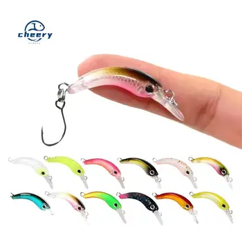 New CHEERY 1.2g 4cm Mini Floating Minnow Fishing Lure Unprinted Hard Artificial Crankbait Wobbler Saltwater Fish Pike Trout Bass – Minnow – view 2