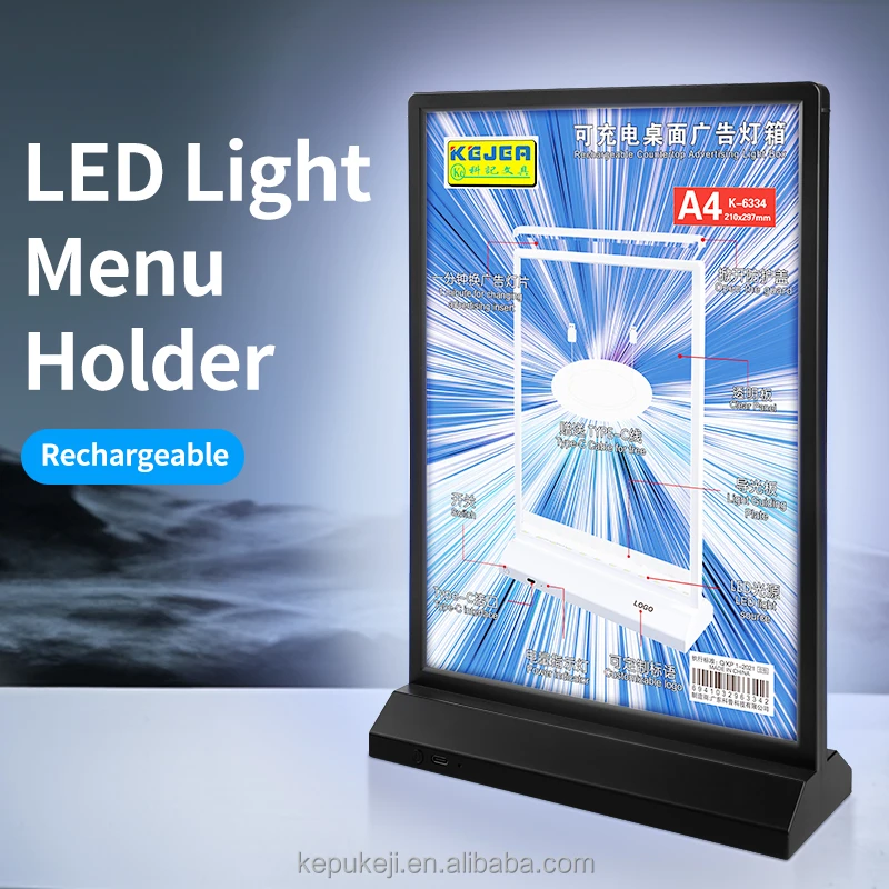 Rechargeable Desktop Advertising Drawing Light Box Luminous Board Bar Double-sided Lighting Billboard Light Box
