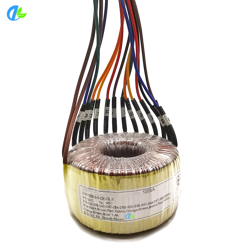 120VA Centre Tapped Toroidal Transformer Multi-Tap 12-0-12v 5 Amp 6-0-6v 10 Amp Output 380v & 36v Input 240v 230v 120v