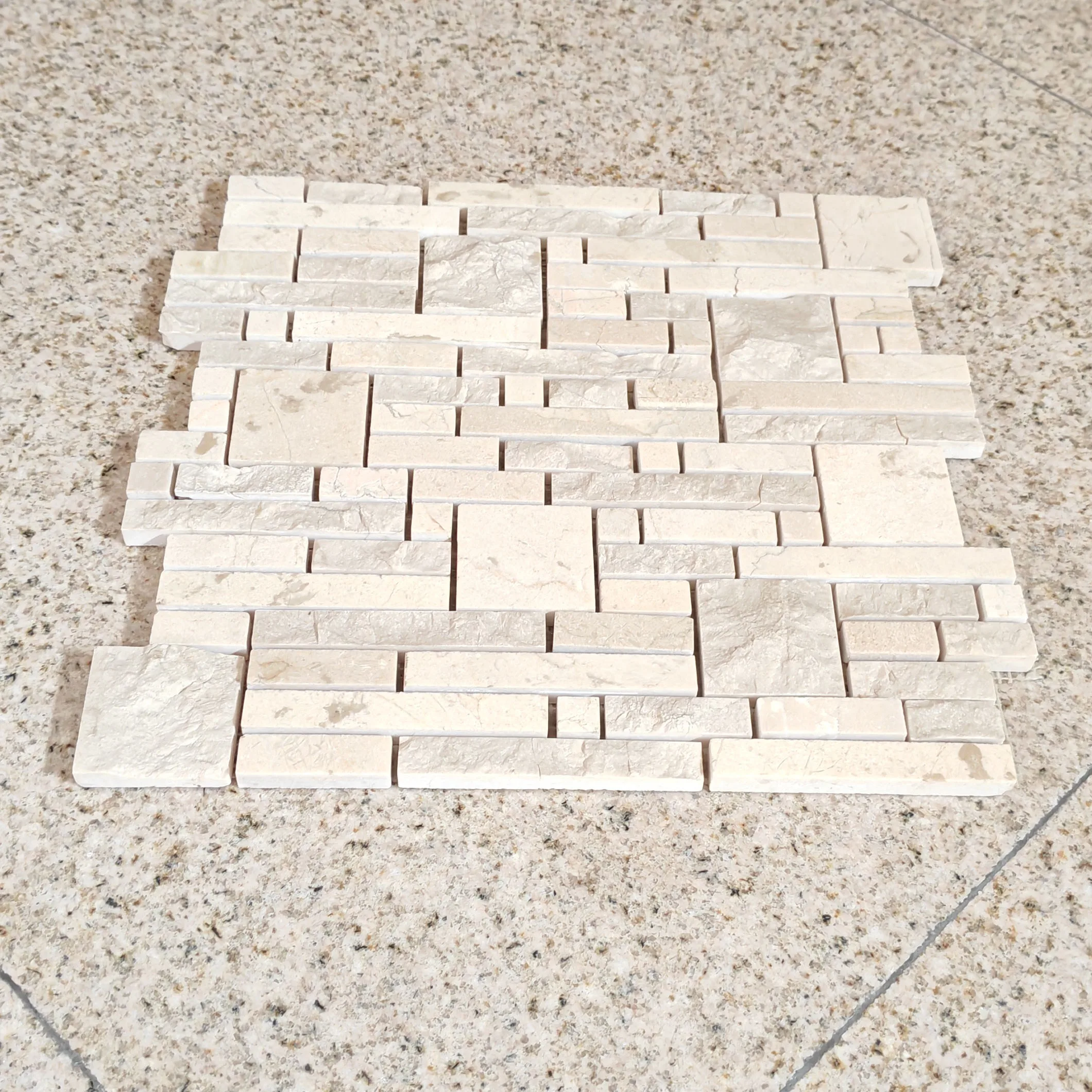 Kings-wing Crema Marfil Mosaic Tile - Buy Cube 3d Mosaic Tile mosaic ...