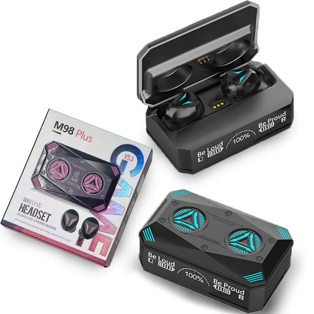 M98 Wireless Gaming Earbuds with IPX4 Waterproof