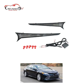 for Camry 18-23 LED Daytime Running Lights with Double Color Belt Turn Signal DRL New Condition