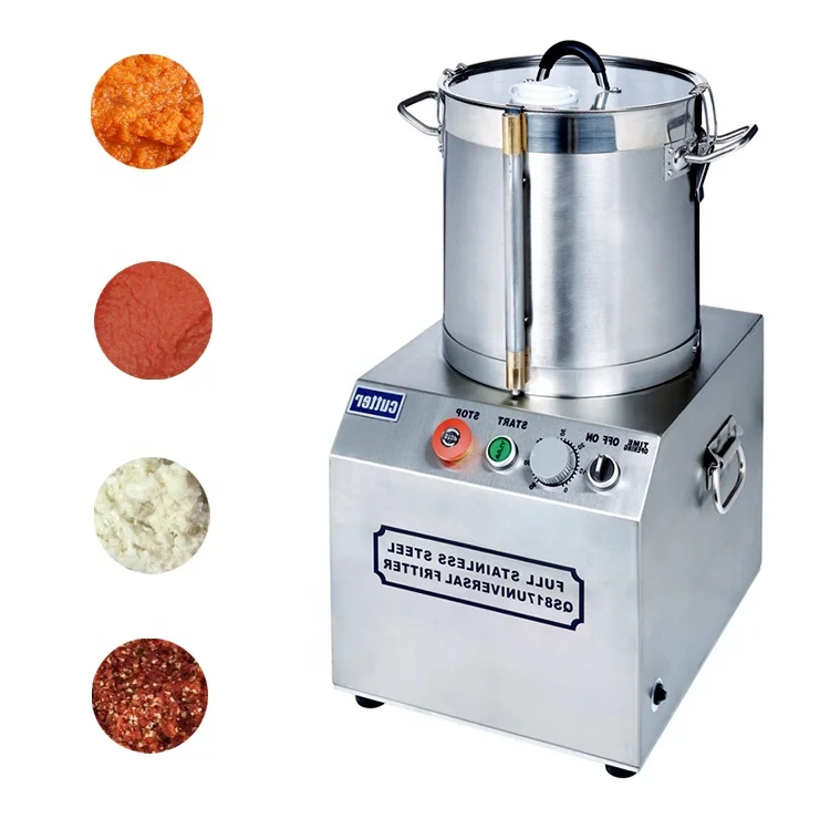 110V Commercial Food Processor 10L Capacity 1100W Electric Food Cutter