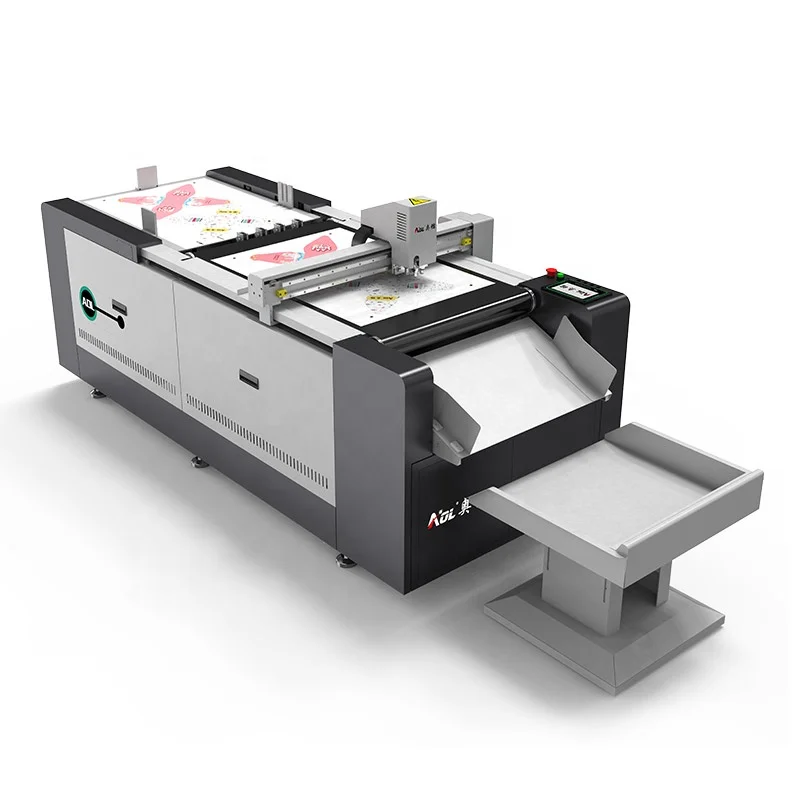 AOL-0604pas Digital Plotter Small Paper Cardboard Cutter Machine Business Cards Stickers Automatic Omron PLC New Used Motor Gear