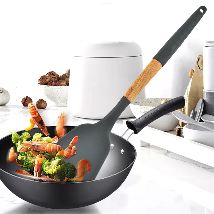 Черный силиконовый Многофункциональный кухонный набор кухонной утвари для кухни антипригарная умная утварь кухонная кухонные инструменты