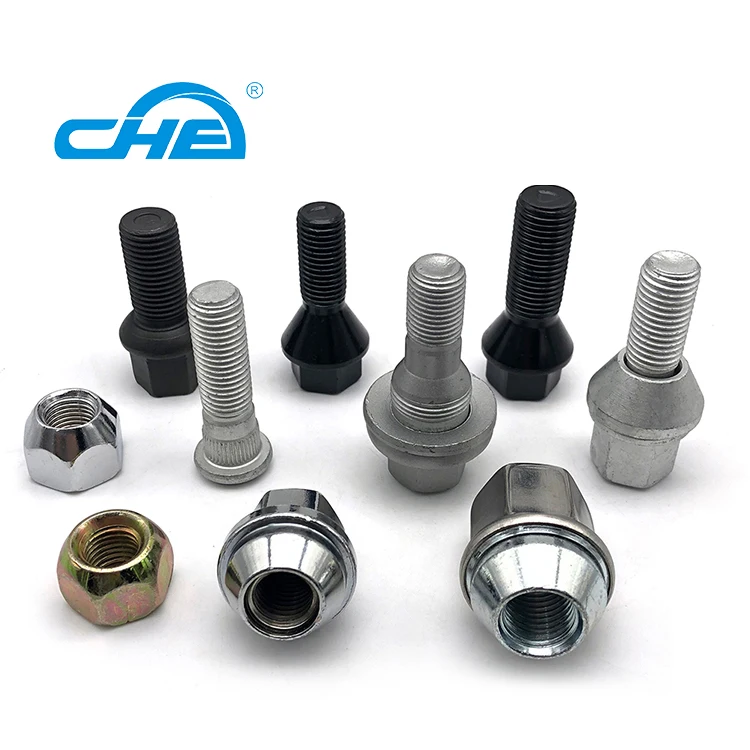 Black Color Wheel Open End Lug Nut on Wheel Spacers 30mm