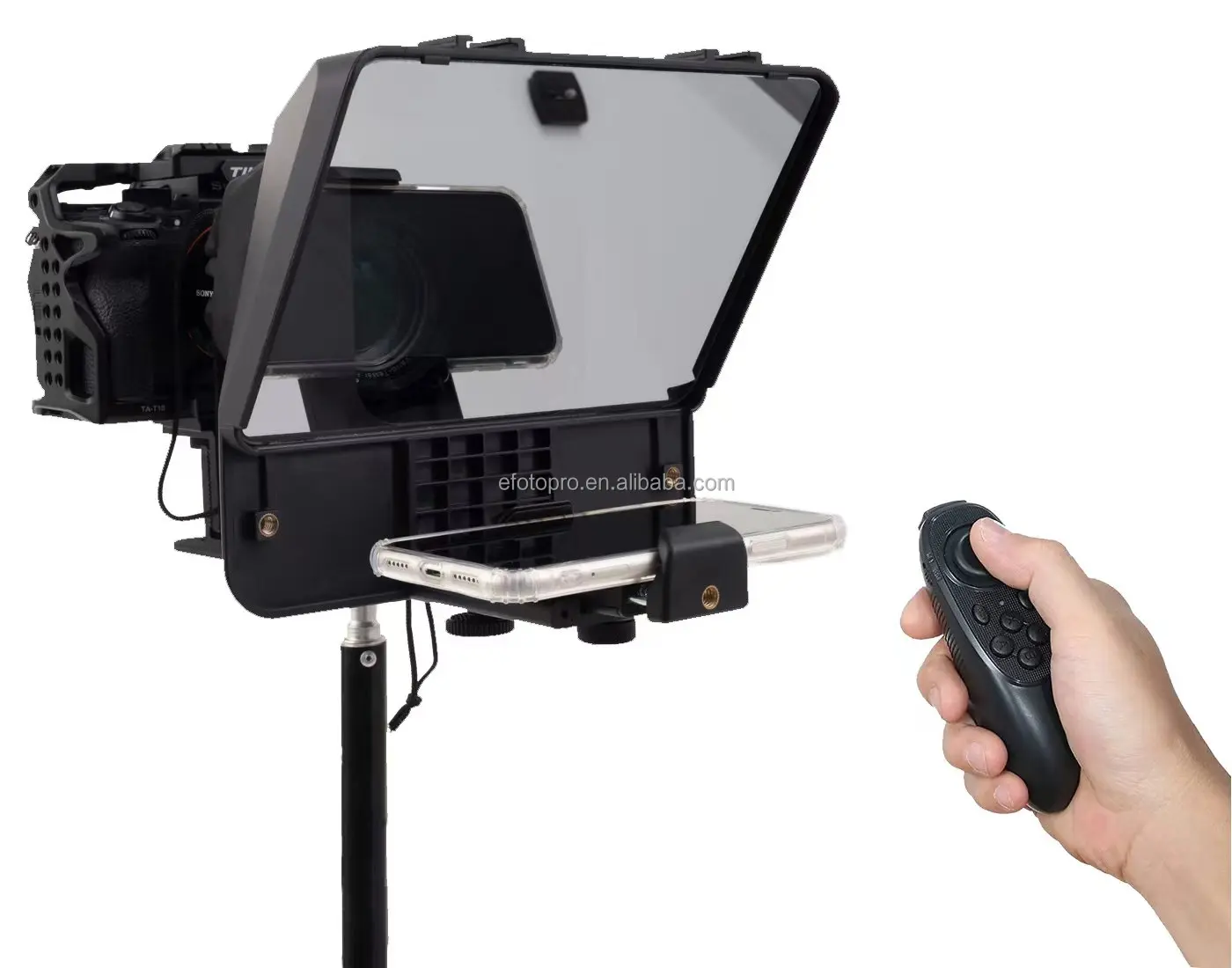 Inmei 10" Teleprompter For Mobile Phones Camera Live Broadcast Video