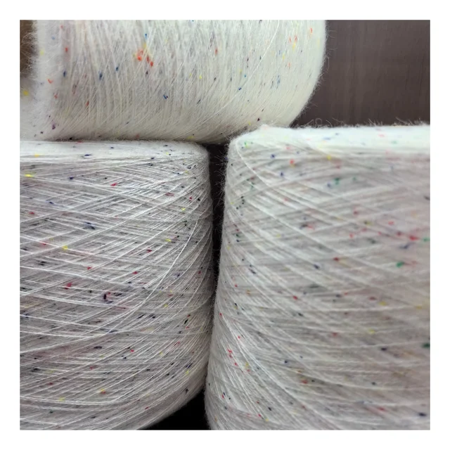 Quality Guarantee Multicolor Speckle Knitting Thread Rainbow Color Dot Yarn for Crafts & Sweaters