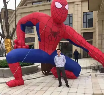 Hot Sale Christmas Gifts 210D Oxford Cloth Inflatable Cartoon Inflatable Advertising Model Oxford Cloth Inflatable Spiderman