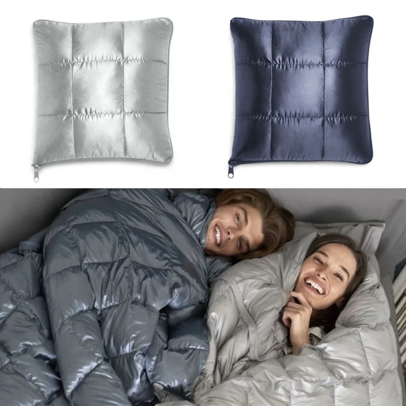 Lightweight down Blanket 2-in-1 Pillow Soft Portable