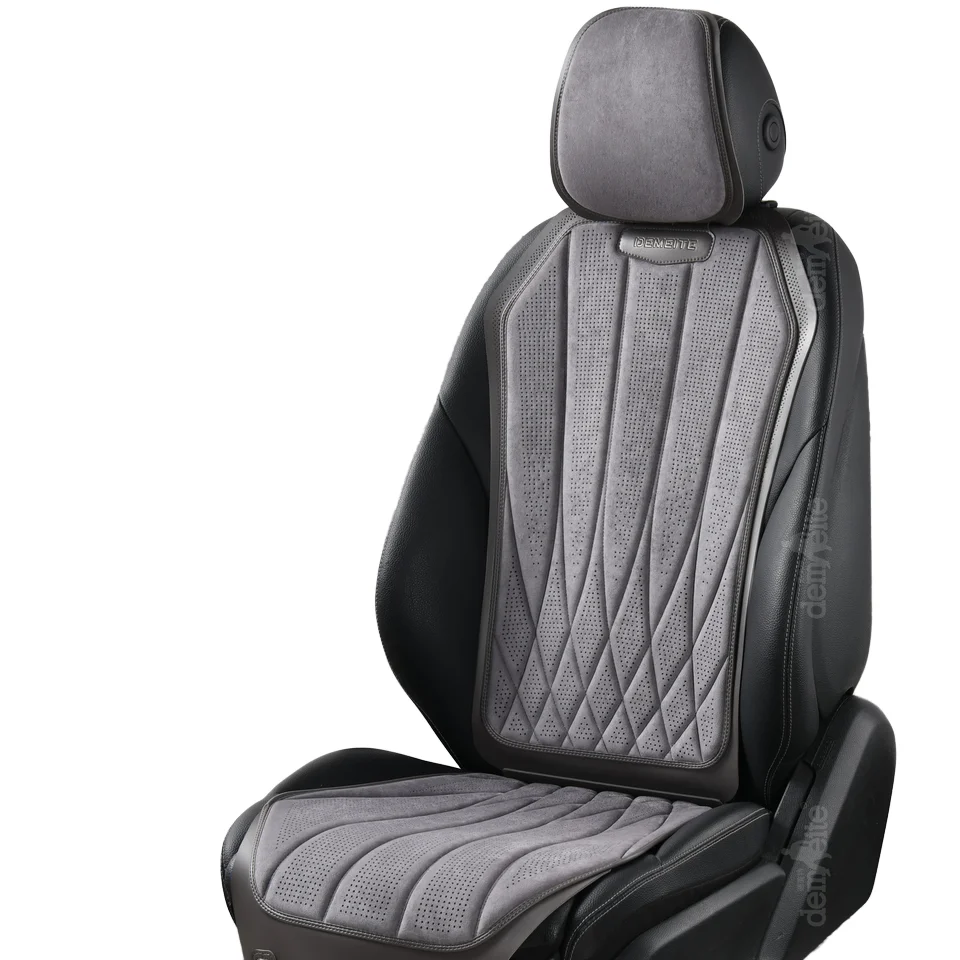 HCMAX Housse De Siège Auto 3D Cuir PU – Coussin Protecteur Antidérapant Avec Poches Pour Voiture Sedan SUV