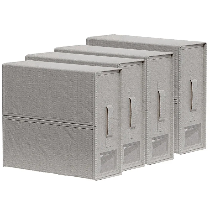 Sheetcube Foldable Bed Sheet Set Storage Box Foldable Sheet Organizer with Clear Window