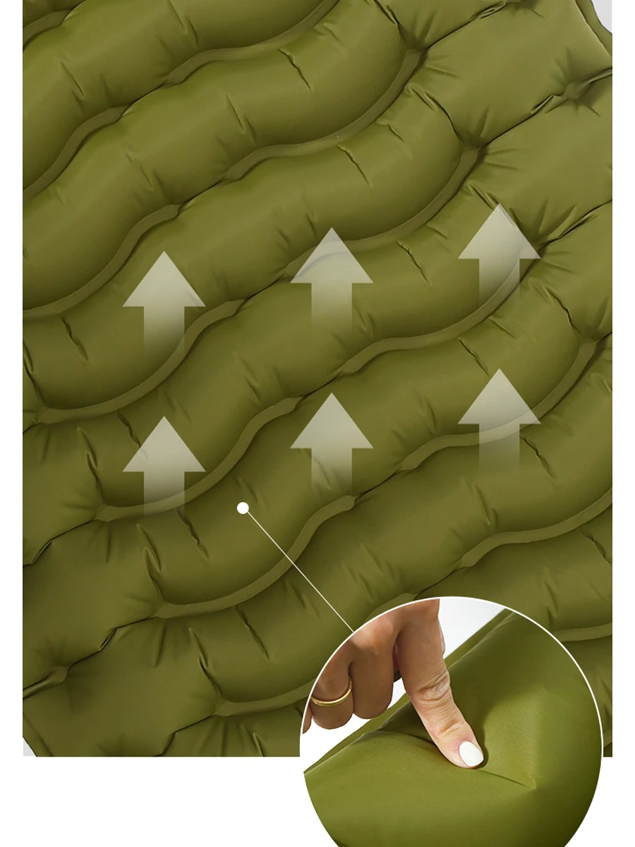 Single enlarged inflatable mattress outdoor tent sleeping mat portable