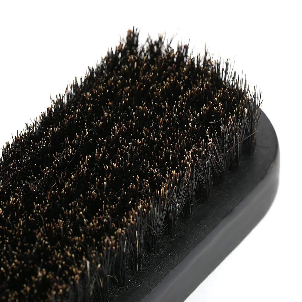 custom logo wholesale mens black Beech growth beard brush product set