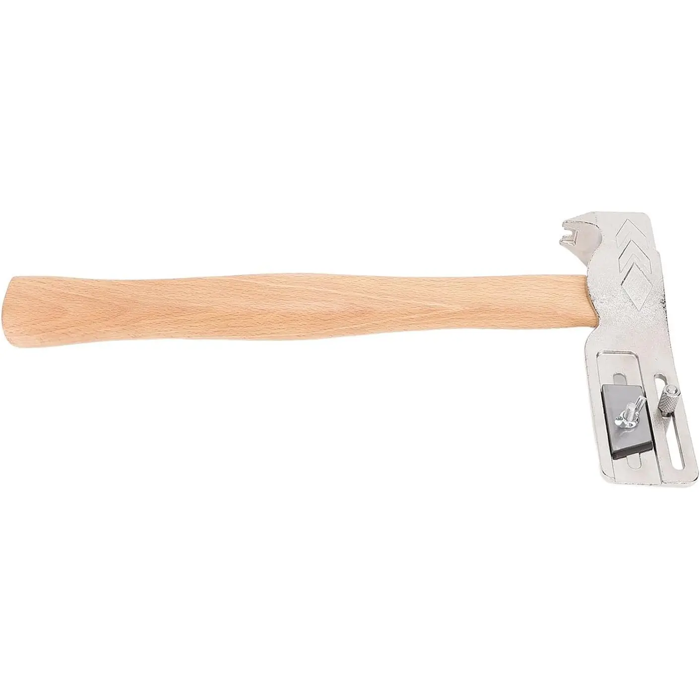 Premium 005 MH 17oz Carbon Steel Shingling Hammer Roofing Hatchet with Magnet & Wooden Handle for Tile Repair - Image 4