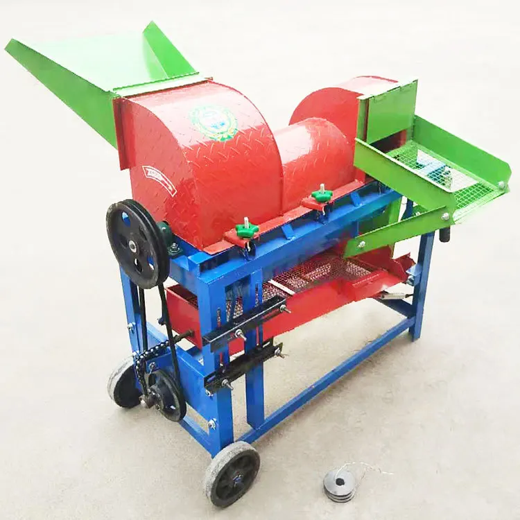 Multi Function Small Portable Electric Sorghum Soybean Multi Crop Paddy Rice Wheat Maize Peeler Corn Sheller Thresher Machine