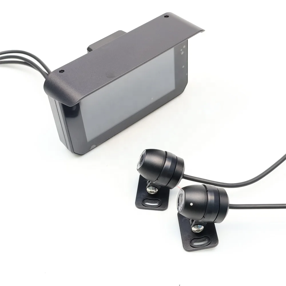 TIYPEOR Carplay Motorcycle GPS Navigation Android Auto Dual Camera Recorder IPX7 Waterproof for Moto Dashboard Display Screen