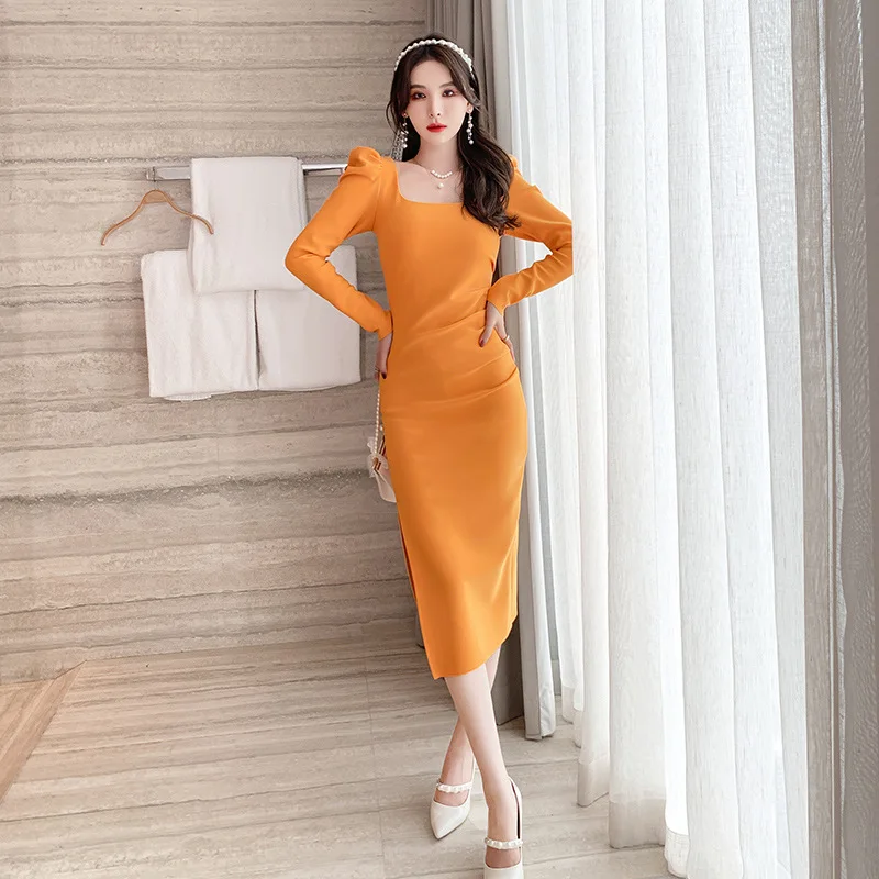 long black dresses formal 2024 Chiffon Black Halter Formal Dress With Slit XS / Blue main image 1