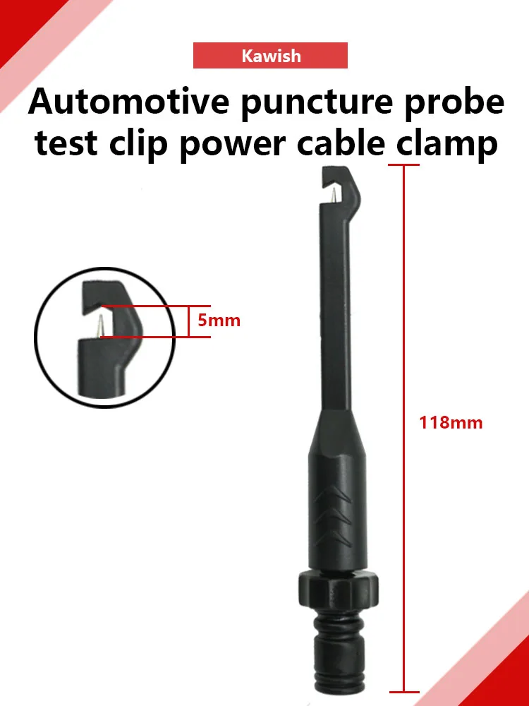 Automotive Piercing Probes Test Clip Power Cable Clips With 4mm Banana Seat Puncture Probe Test