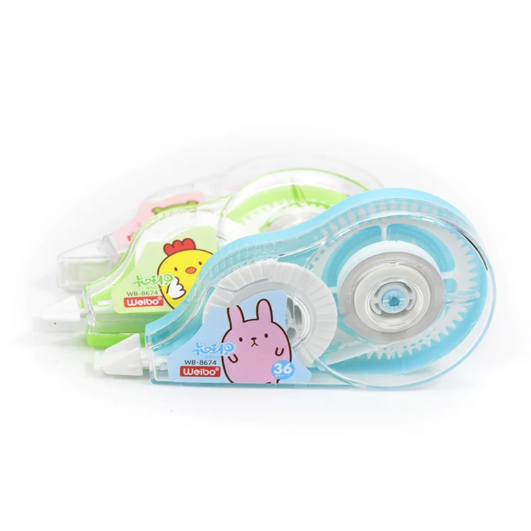 Cartoon Creative White Correction Tape Student's Daily Weibo Stationery Factory Wholesale Creative Correction Tape