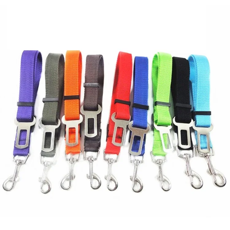 Pet Dog Cat Car Seat Belt Dog Accessories Adjustable Harness Lead Leash ...