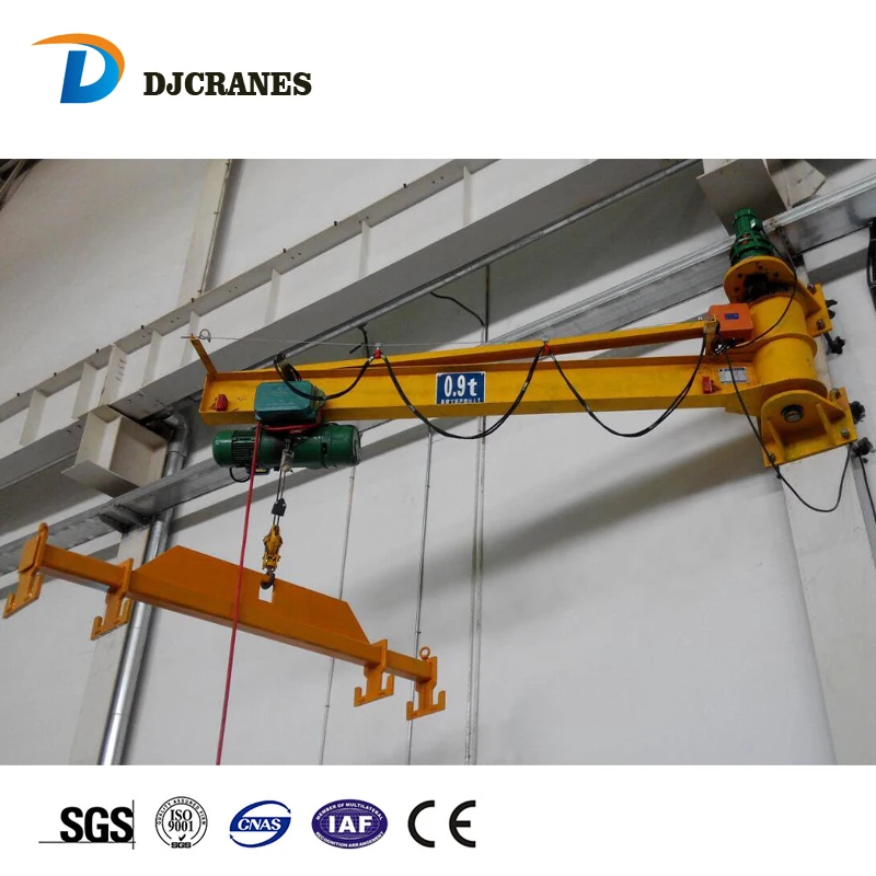 Wall Mounted Jib Crane 1Ton Capacity for Construction Industries with Core Motor Component