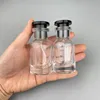 Transparent with black lid