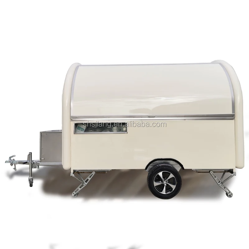 Custom Ice Cream Mobile Cart Coffee Caravan Mobile Kitchen Store Vending Trailer  Food truck