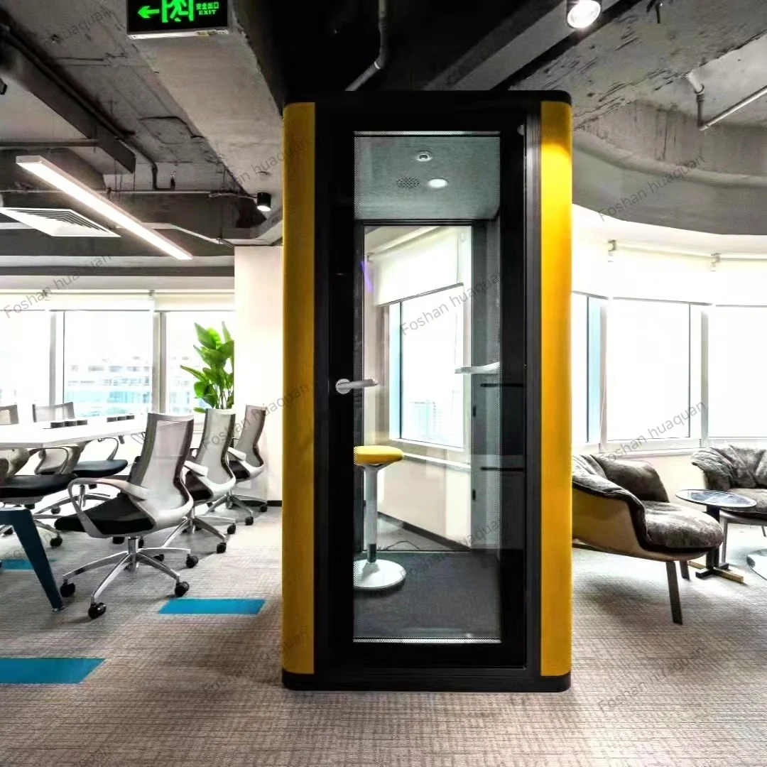 Movable Portable Private Sound Proof Working Cabin Acoustic Cabine Office Pods Phone Booth Small Soundproof Booth