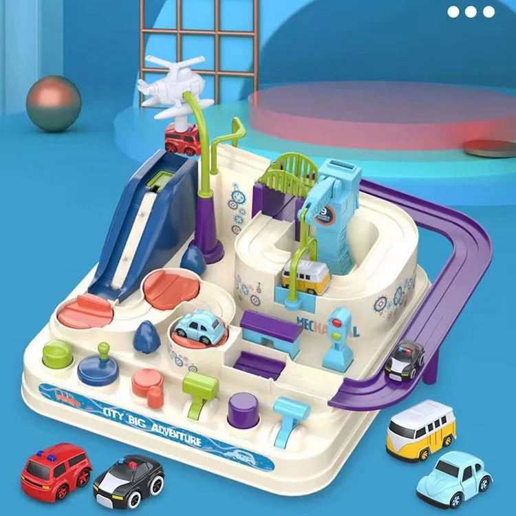 Playset Aventura Divertida Com 4 Carrinhos - Shiny Toys - Ifcat ToyStore