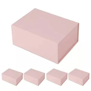 Valentine's Day Gift Packaging Cosmetics Rectangular Chocolate Box with Flip Hard Cardboard Coated Paper Embossed Printing