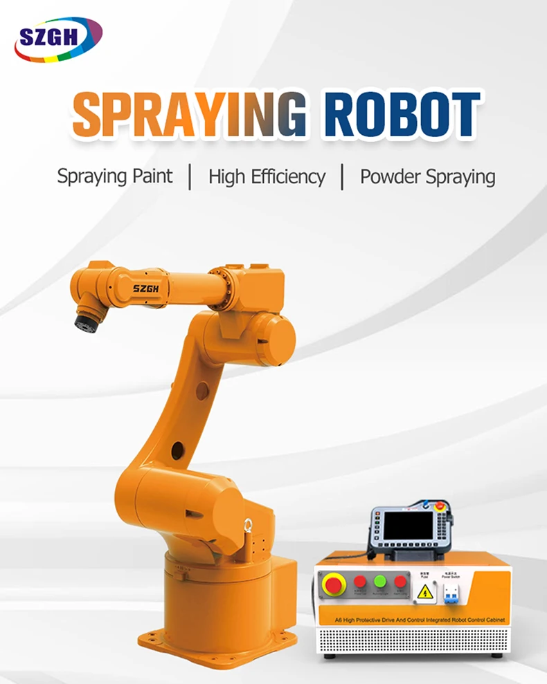 6 Axis Industrial Robot Arm with Gripper for Spray Painting ...