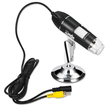 50X-1000X Electronic magnifier AV/TV portable digital microscope metal stand