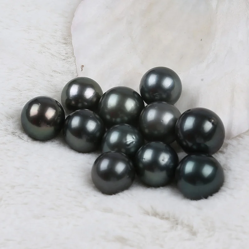 Loose Pearls Tahitian Pearl Wholesale 10 Pieces 11-12mm Circle