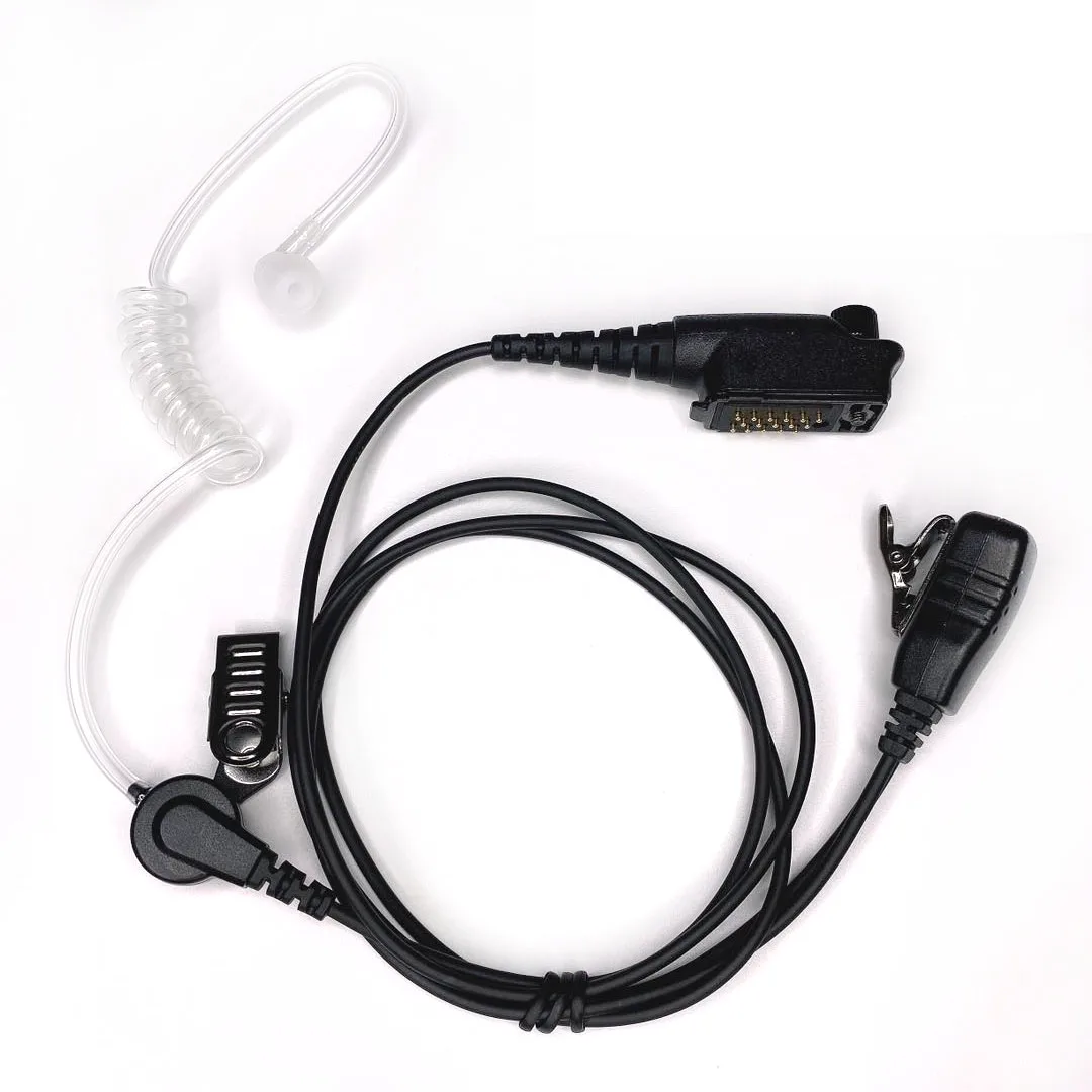 JASMKLX Air Tube Oortje Headset Oortelefoon Luidspreker Microfoon PTT