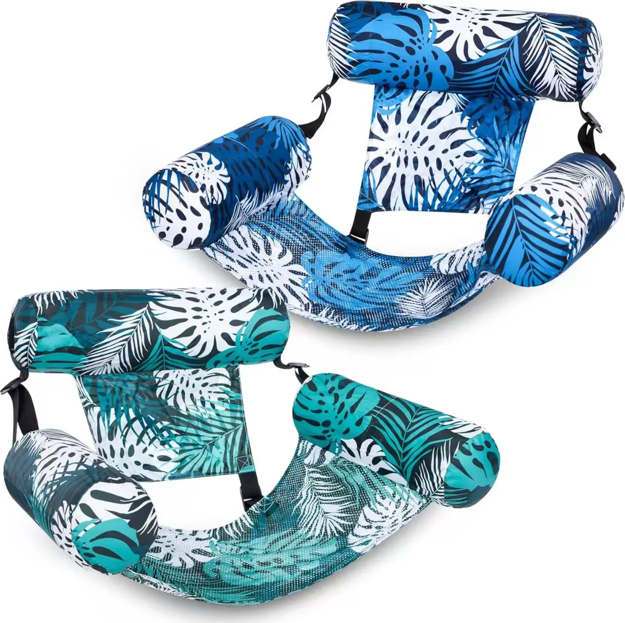 Ready Stock Promotional Inflatable Swimming Pool Floating Bed PVC Swimming Hammock air Swimming Pool Float Bed