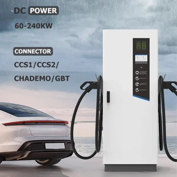 Ip54 Electric Car Ev Charger Station 60kw Chademo Ccs Gb/t Car Fast Dc ...
