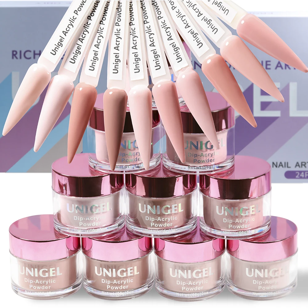 Unigel 2oz/56g Dipping Powder Factory Supply Private Label Crystal Nude