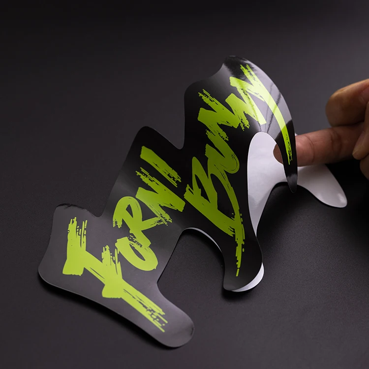 product customized with logo waterproof vinyl stickers printing wholesale die cut logo pvc labels stickers-2