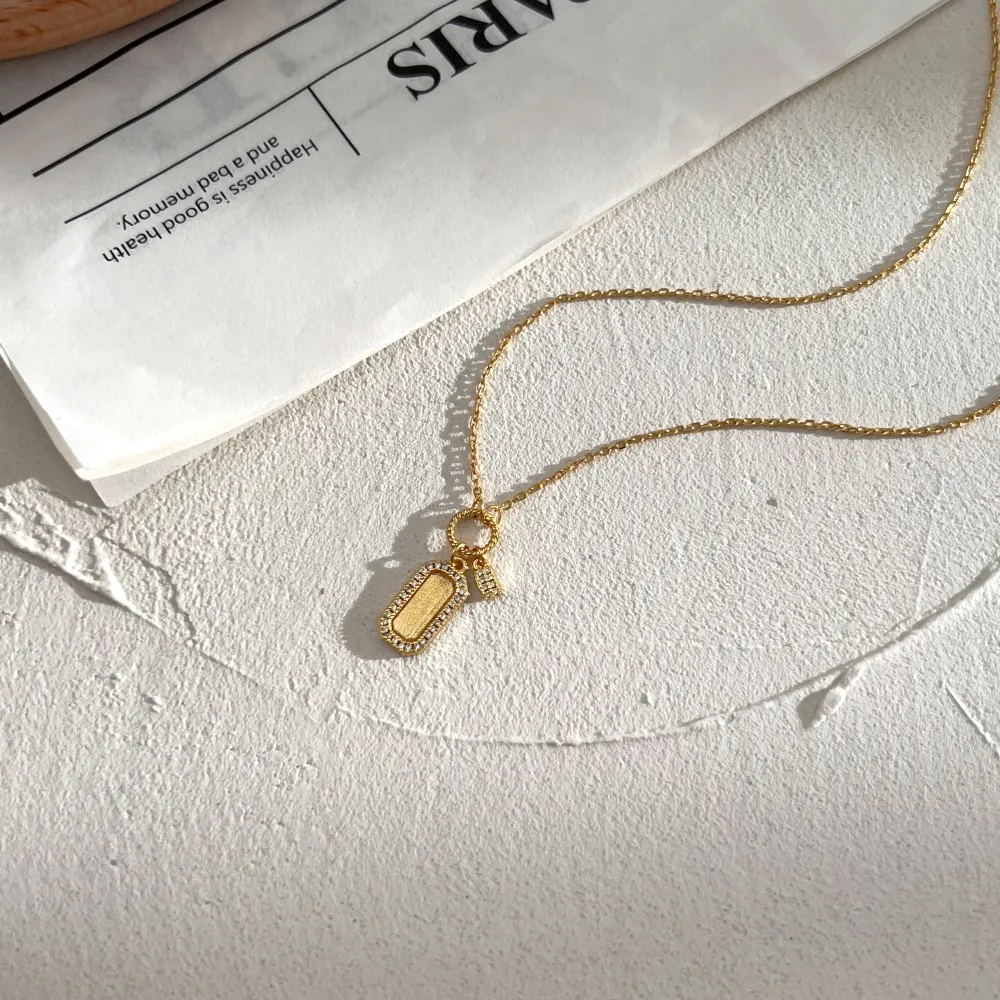 KAKODIY exquisite necklace zircon pendant necklace rhodium 18K gold plated chain necklace women's jewelry gift detail 3