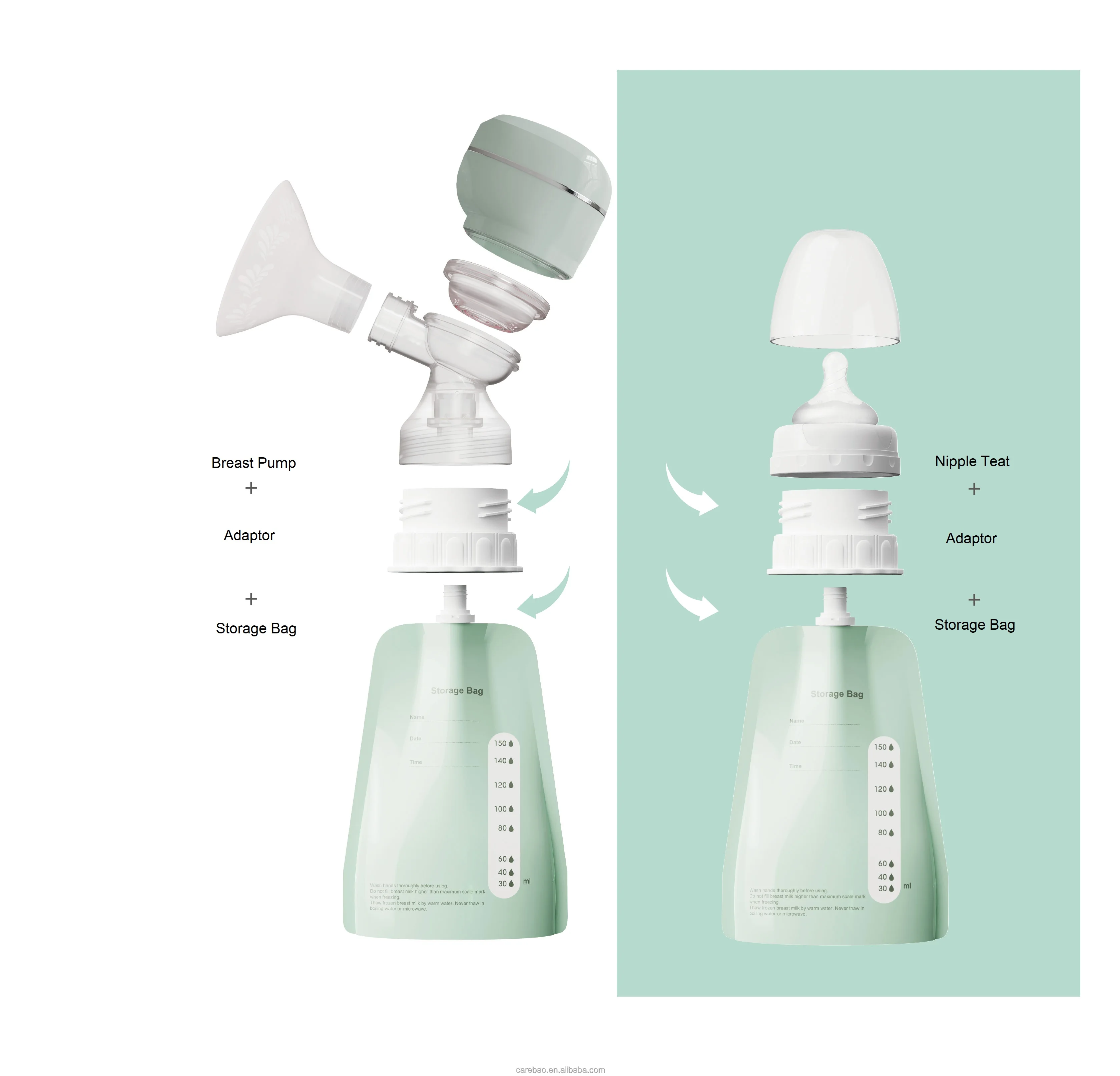 Integrated Breast Pump Oem Odm Supported Portable Breast Pump